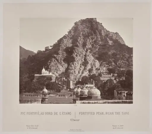 Fortified Peak, Near the Tank, Ulwur, by Louis-Théophile Marie Rousselet