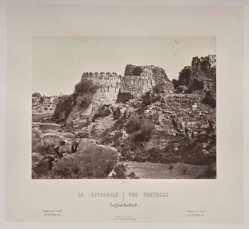 The Fortress, Togluckabad, by Louis-Théophile Marie Rousselet