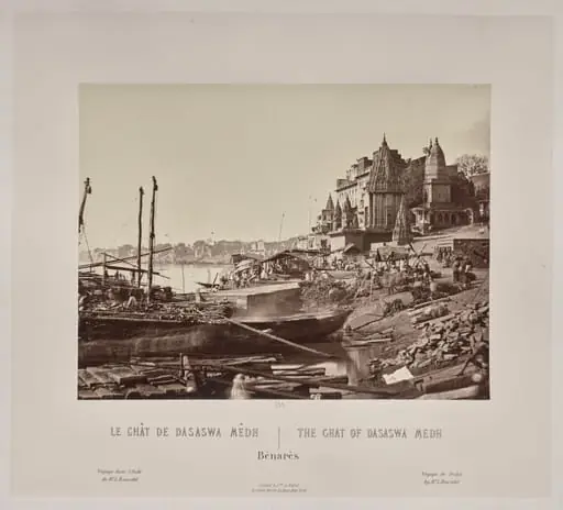 The Ghat of Dasaswa Medh, Bénarès, by Louis-Théophile Marie Rousselet