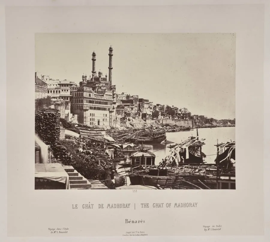 The Ghat of Madhoray, Bénarès, by Louis-Théophile Marie Rousselet, 1866