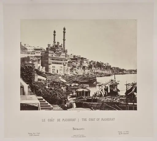 The Ghat of Madhoray, Bénarès, by Louis-Théophile Marie Rousselet