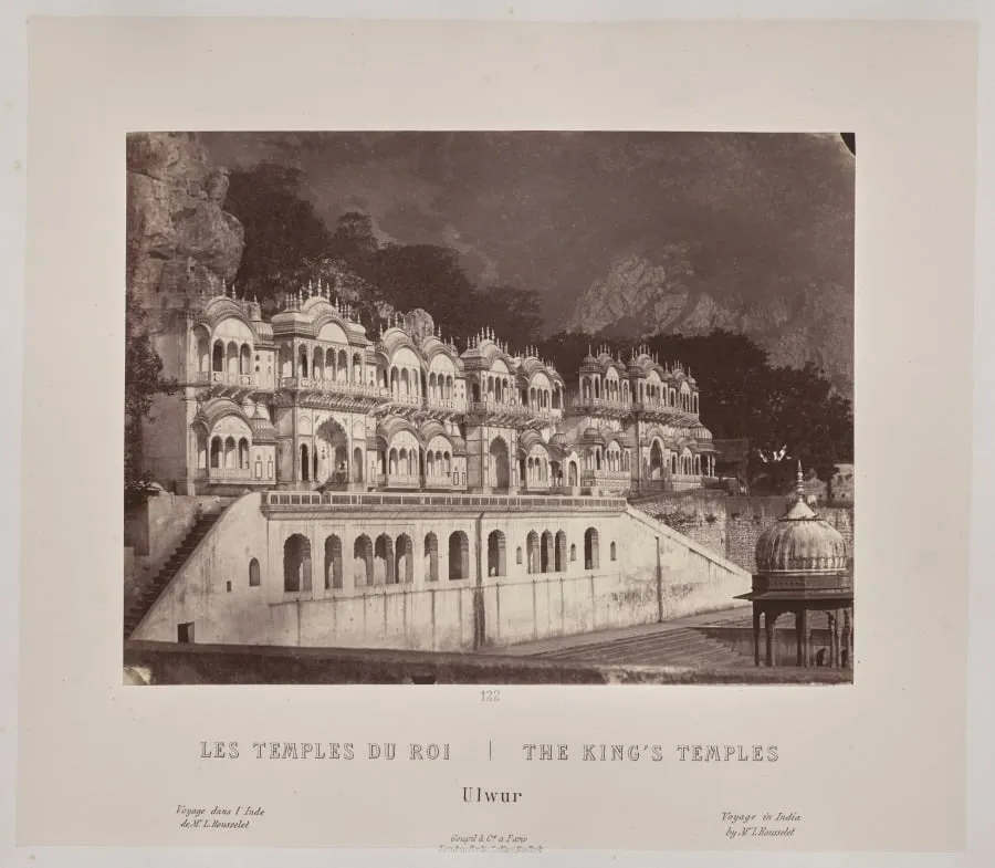 The King's Temples, Ulwur, by Louis-Théophile Marie Rousselet, 1866