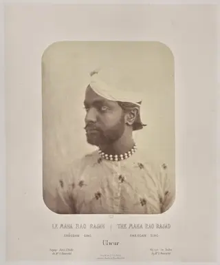 The Maha Rao Rajad, Sheodan Sing, Ulwur