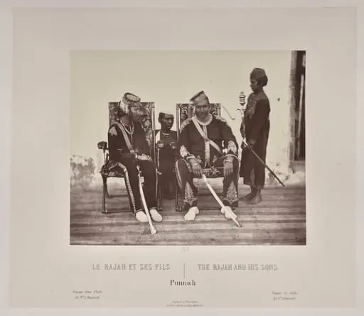 The Rajah and His Sons, Punnah, by Louis-Théophile Marie Rousselet