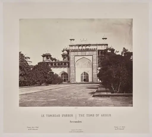 The Tomb of Akber, Secundra, by Louis-Théophile Marie Rousselet