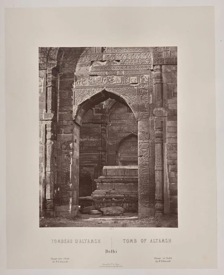 Tomb of Altamsh, Delhi, by Louis-Théophile Marie Rousselet, 1866
