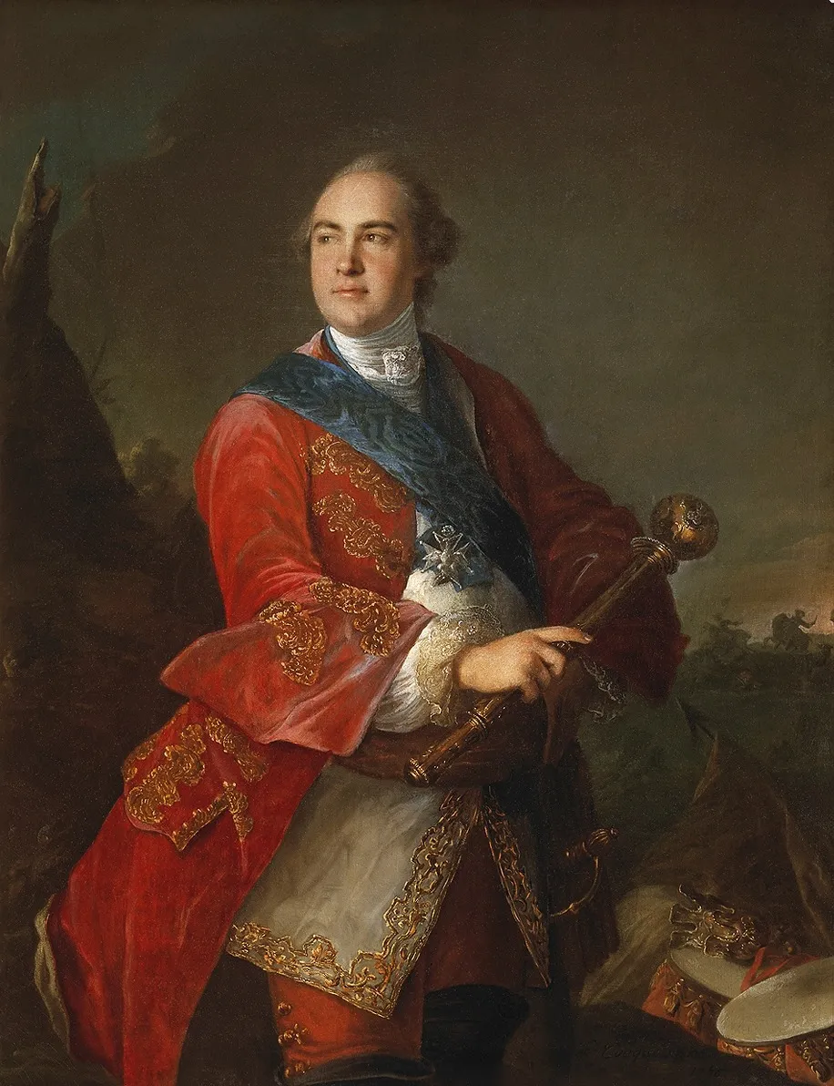 Portrait of Kyrylo Rozumovsky, by Louis Tocqué, oil, 1758