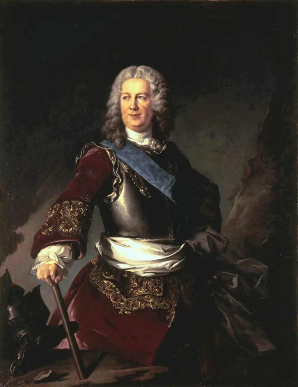 Thomas Goyon de Matignon (1684-1766), comte de Gacé, seigneur de Briquebec, Brigadier des armées du Roi en 1719., by Louis Tocqué, oil, 1741