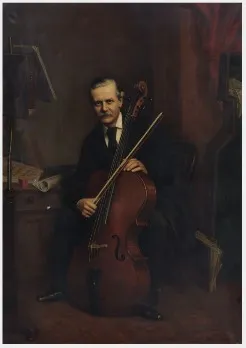 Professor W. Elsner, by Louis Werner, oil, 1872