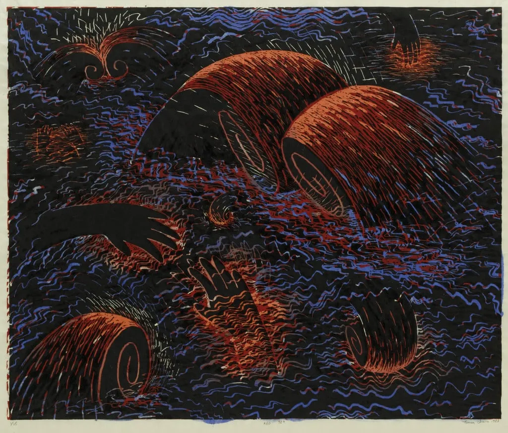 Untitled, by Louisa Chase, watercolor, 1983
