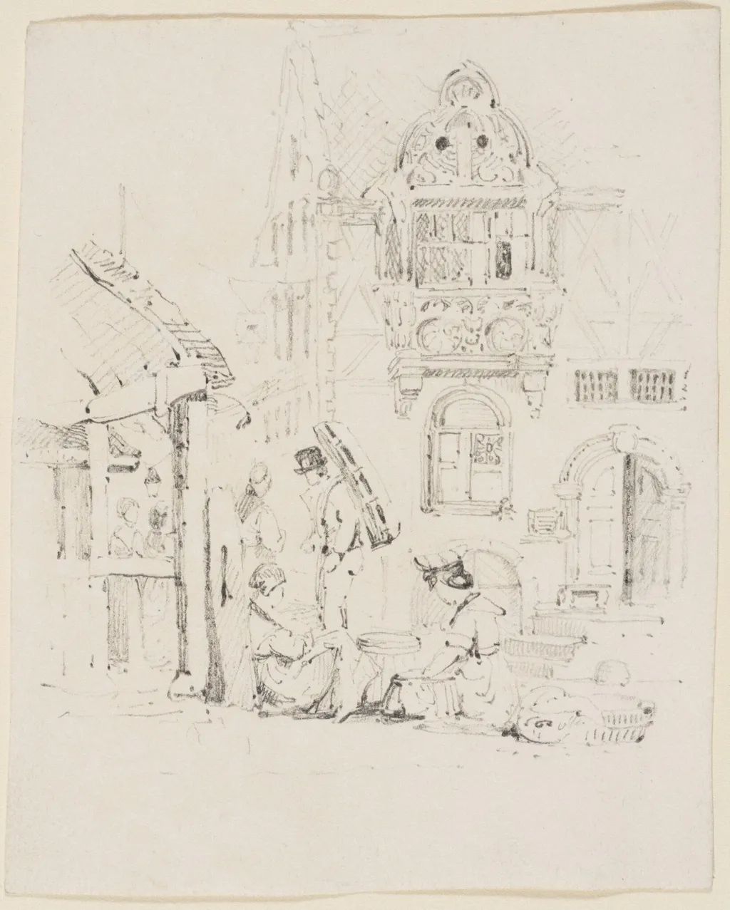 album of loose drawings and sketches, by Louisa, Marchioness of WATERFORD, 1850