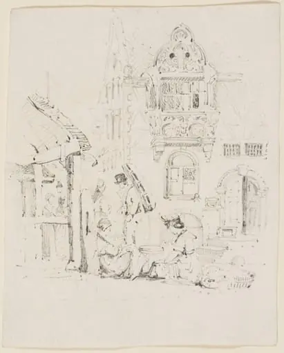 album of loose drawings and sketches, by Louisa, Marchioness of WATERFORD