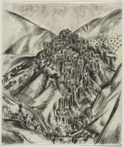 An Italian Hilltown, Anticoli, Italy, by Louise B. Maloney