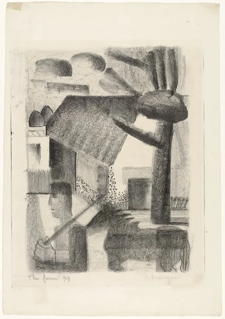 Untitled, by Louise Bourgeois, ink, 1940