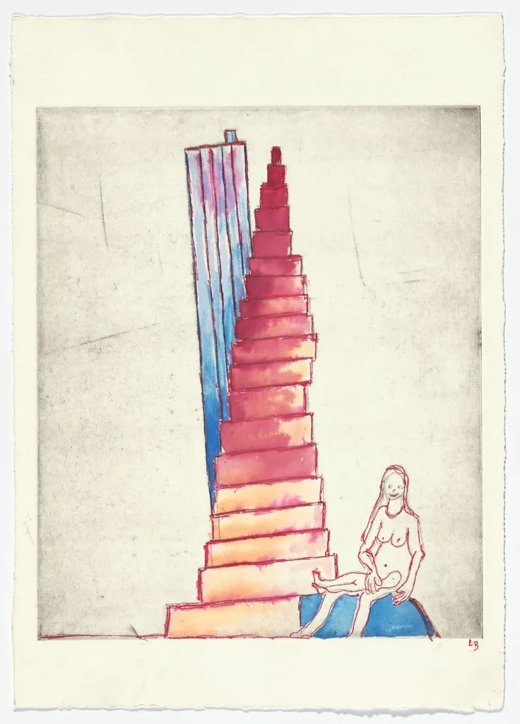 Untitled, by Louise Bourgeois, ink, 1999