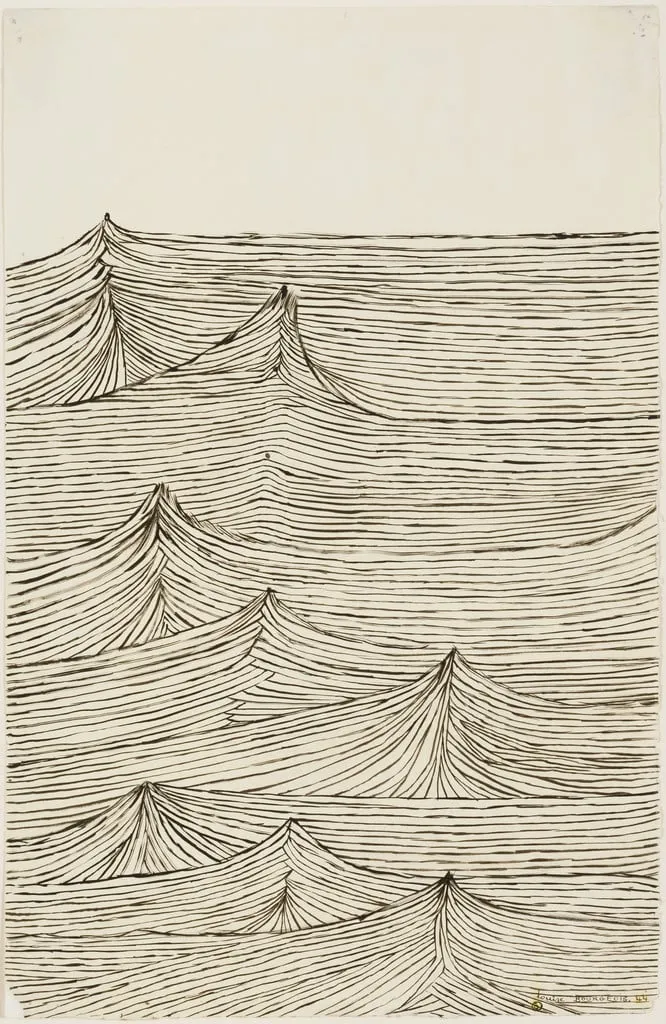 Untitled, by Louise Bourgeois, ink, 1944