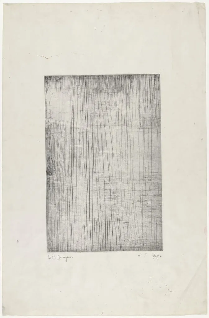 Untitled, by Louise Bourgeois, ink, 1974