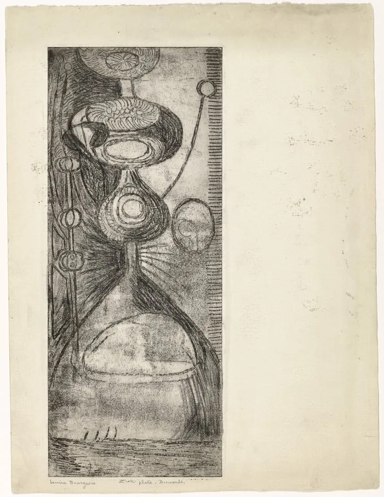 Untitled, by Louise Bourgeois, ink, 1945
