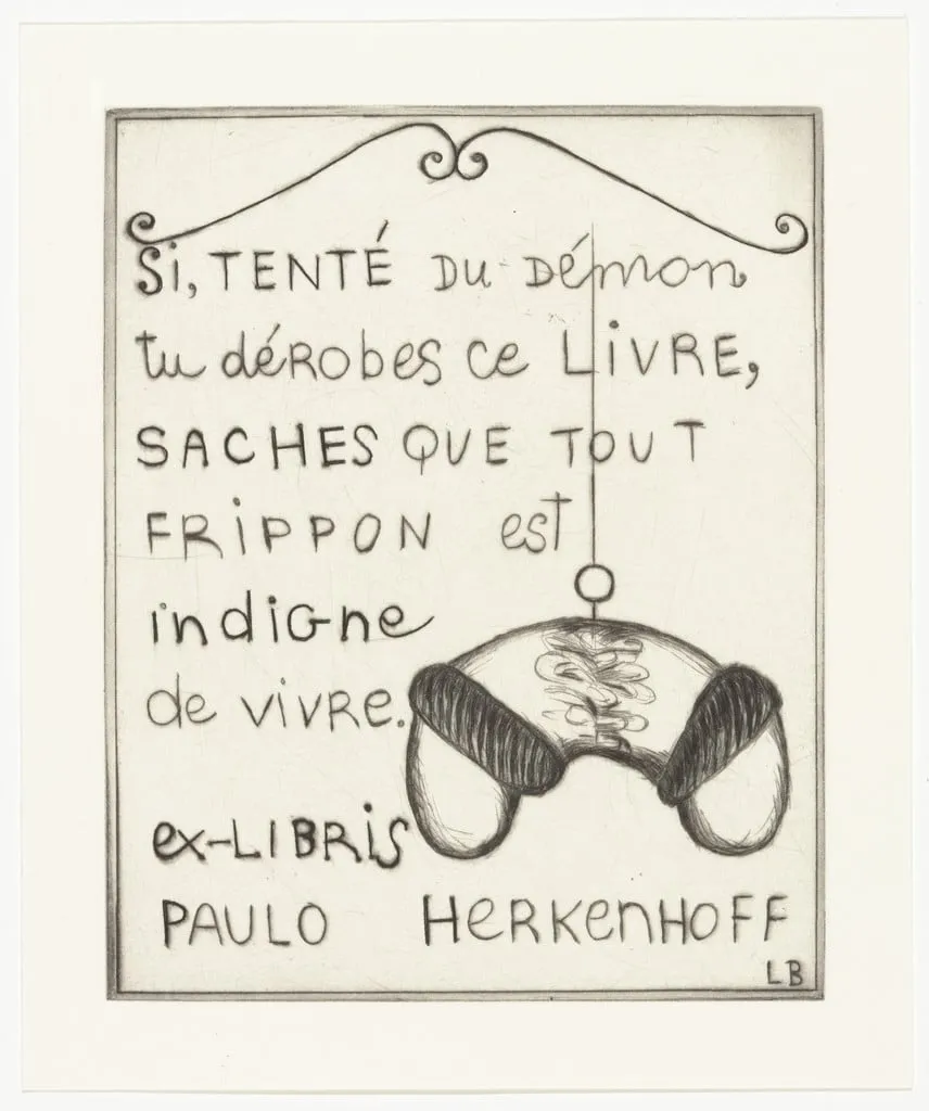 Untitled, by Louise Bourgeois, ink, 2002