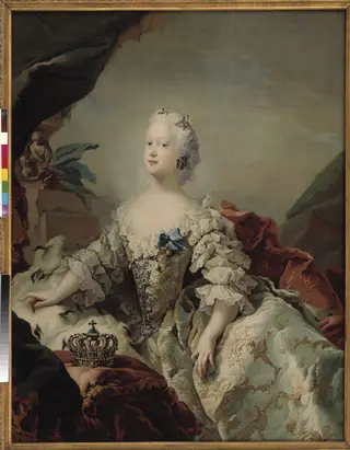 Louise, Frederik V's First Queen in her Coronation Robes