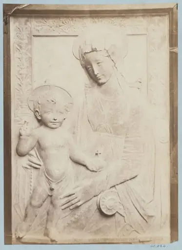 Bas-relief depicting the Virgin and Child attributed to Rosellino, by Louise Laffon