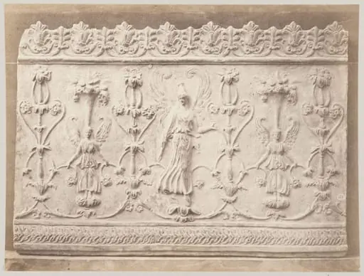Bas-relief of a portion of a frieze of 'The Victors' in terra cotta, by Louise Laffon