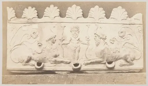 Bas-relief 'The Gods of the Nile' in terra cotta, by Louise Laffon