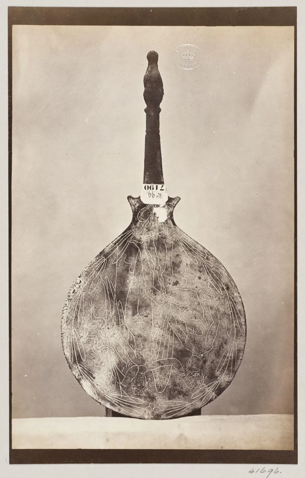 Bronze mirror, by Louise Laffon, photographic, 1864