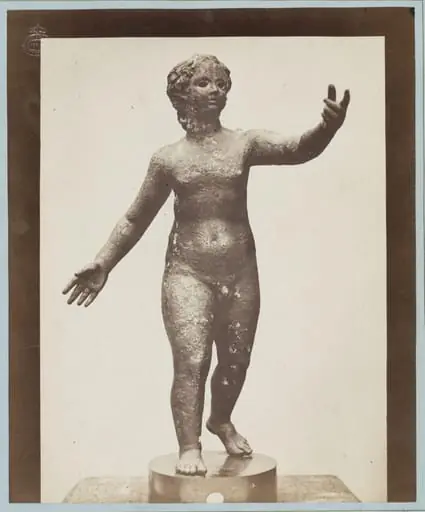 Bronze statuette of a child, by Louise Laffon