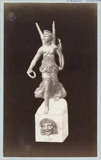 Bronze statuette (possibly of Victory?), by Louise Laffon