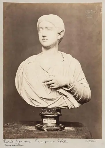 Marble bust o f Drucille, sister of the Emperor Caligula, by Louise Laffon
