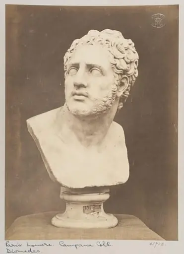 Marble bust of Diomedes, by Louise Laffon
