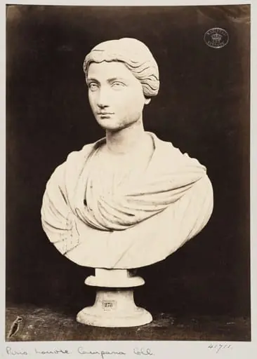 Marble bust of Julia Sabina, wife of Adrian, by Louise Laffon