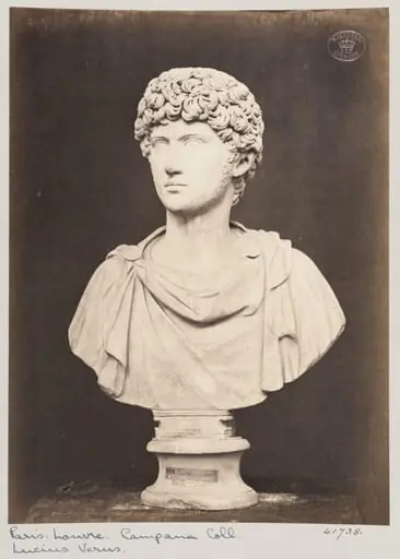 Marble bust of Lucius Verus, by Louise Laffon