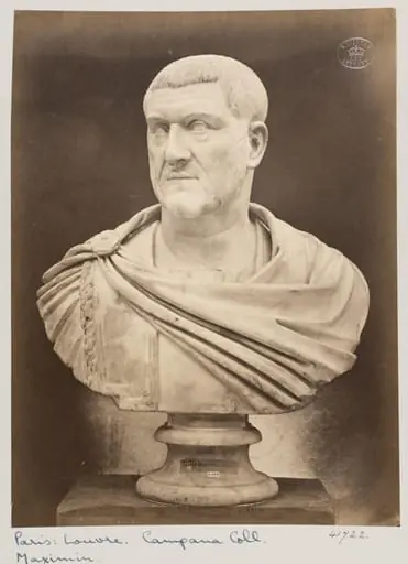 Marble bust of the Emperor Maximian, by Louise Laffon