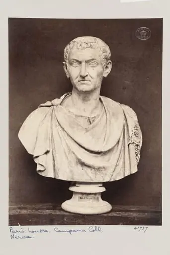 Marble bust of the Emperor Nerva, by Louise Laffon