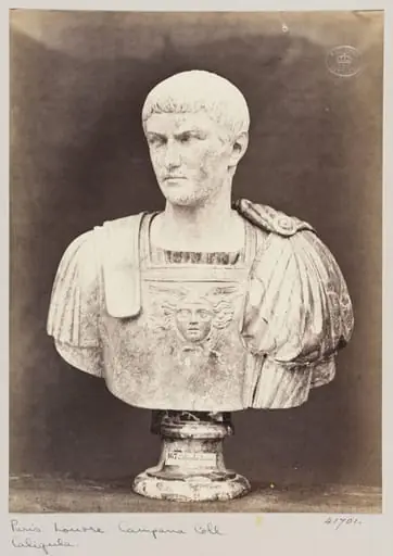 Marble bust of the Emperor of Caligula, by Louise Laffon