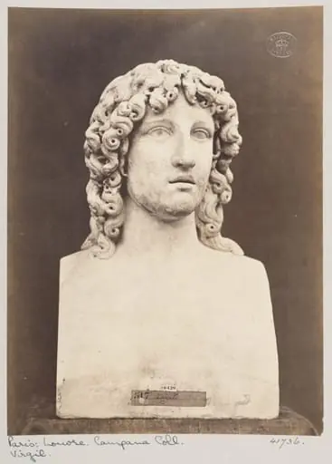 Marble bust of Virgil, by Louise Laffon