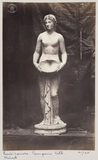 Marble statue of a Naïade, by Louise Laffon
