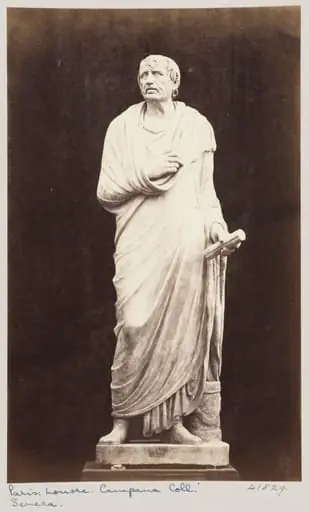 Marble Statue of Seneca, by Louise Laffon