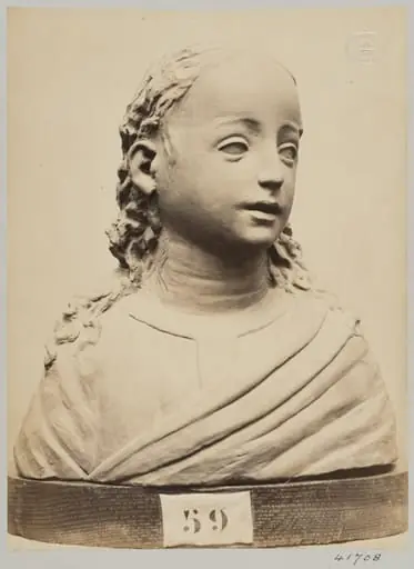 Terra cotta bust of unnamed female