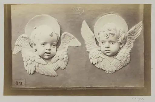 Two heads of Seraphs, by Louise Laffon