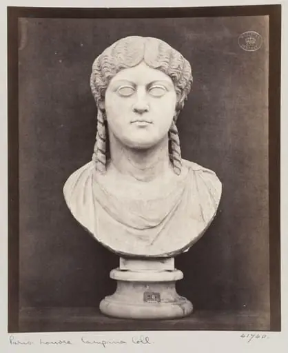 Unidentified marble bust, by Louise Laffon