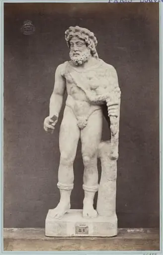 Vertumness statuette in marble, by Louise Laffon