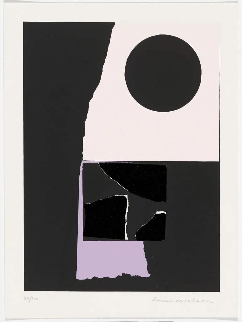Untitled, by Louise Nevelson, ink, 1973