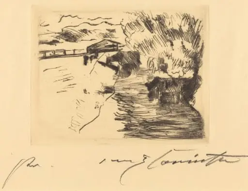 Am see (On a Lake), by Lovis Corinth