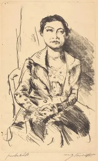 Anneliese Halbe, by Lovis Corinth