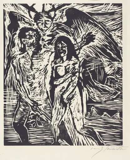 Austreibung aus dem Paradies (The Expulsion from Paradise), by Lovis Corinth