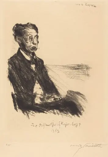 Bildnis des Grafen Keyserling (Portrait of Count Keyserling), by Lovis Corinth