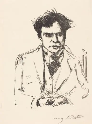 Bildnis Joseph Schwarz (Portrait of Joseph Schwarz), by Lovis Corinth
